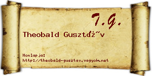 Theobald Gusztáv névjegykártya