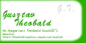 gusztav theobald business card